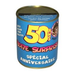 Boîte de conserve surprise sexy  - 50 ans homme