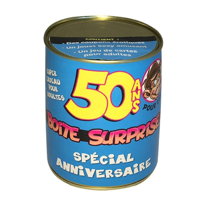 Boîte de conserve surprise sexy - 50 ans homme