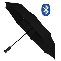 Parapluie connecté pliant Bluetooth - gris