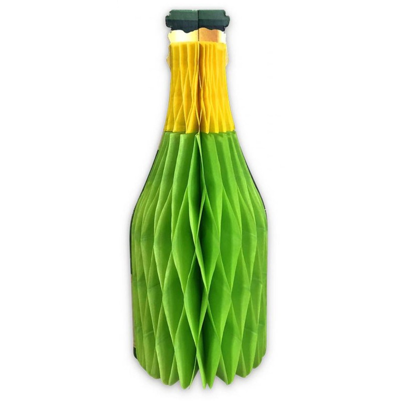 Suspension bouteille 3D verte