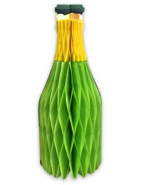 Suspension bouteille 3D verte