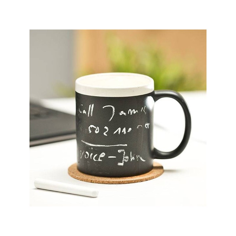 Mug ardoise avec craie