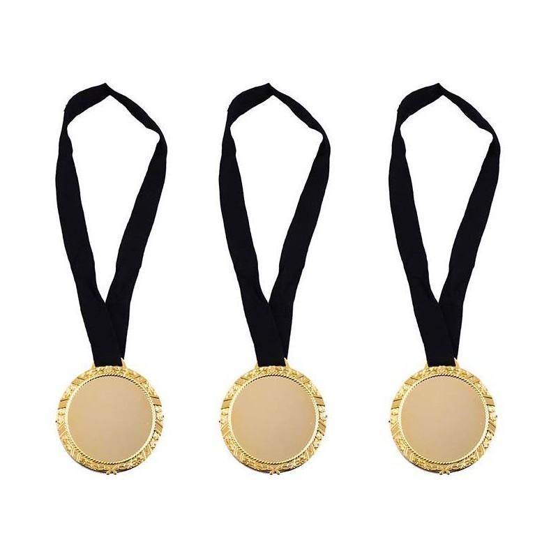 Lot 3 médailles personnalisables