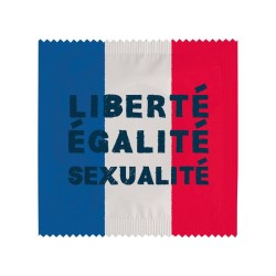 Préservatif "liberté, égalité, sexualité"