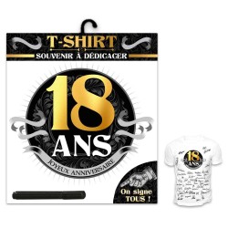 T-shirt humoristique 18 ans homme