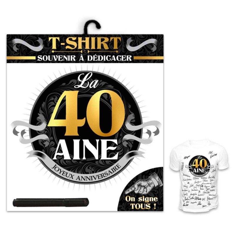 T-shirt humoristique 40 ans homme