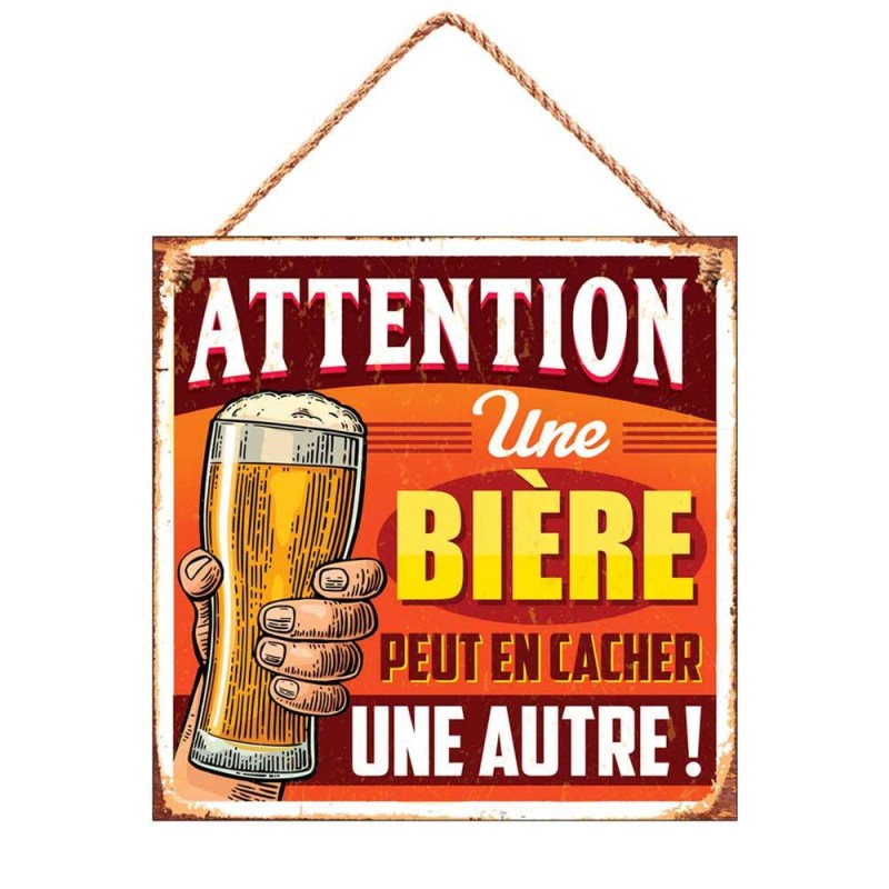 Plaque métal bière