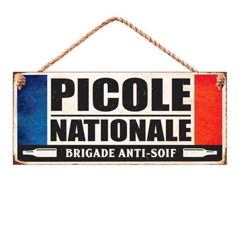 Plaque métal "picole nationale"