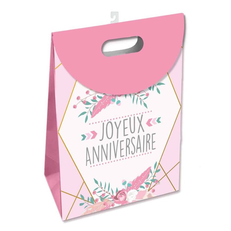 Pochette anniversaire rose