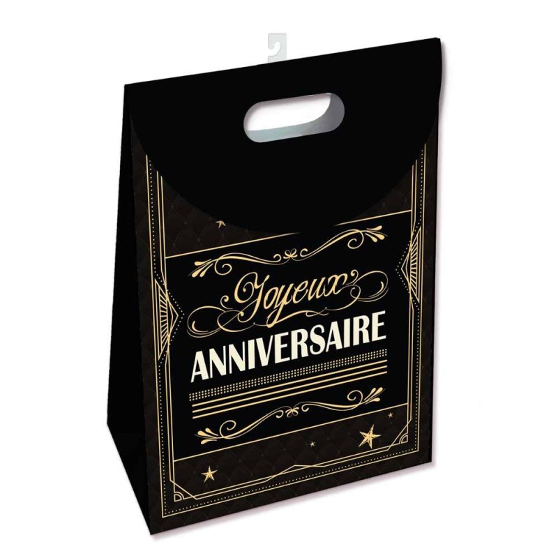 Pochette anniversaire noire