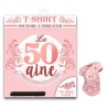 T-shirt anniversaire femme 50 ans
