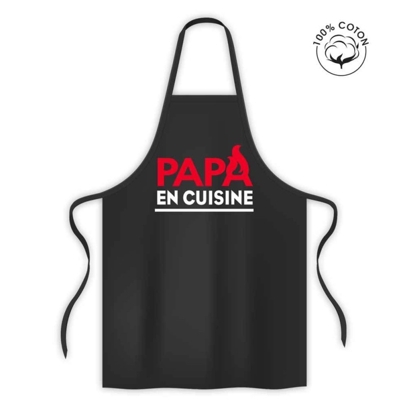 Tablier "papa en cuisine"