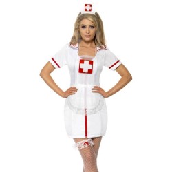 Set infirmière blanc et rouge