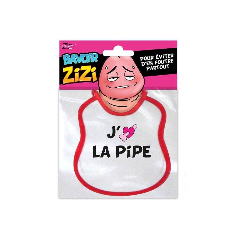 Bavoir zizi j'm la pipe