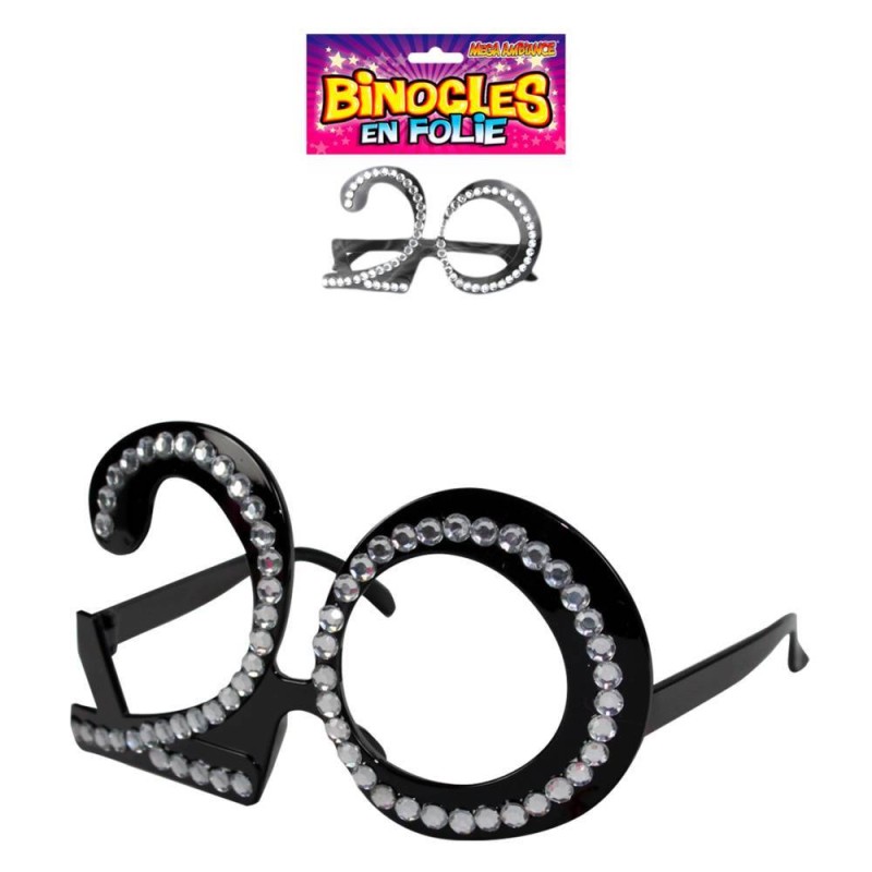 Lunettes anniversaire 20 ans strass