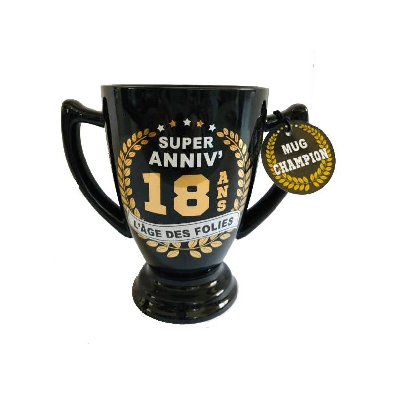 Cadeau Anniversaire Homme 18 ans - Tasse Mug - Diplôme Tout