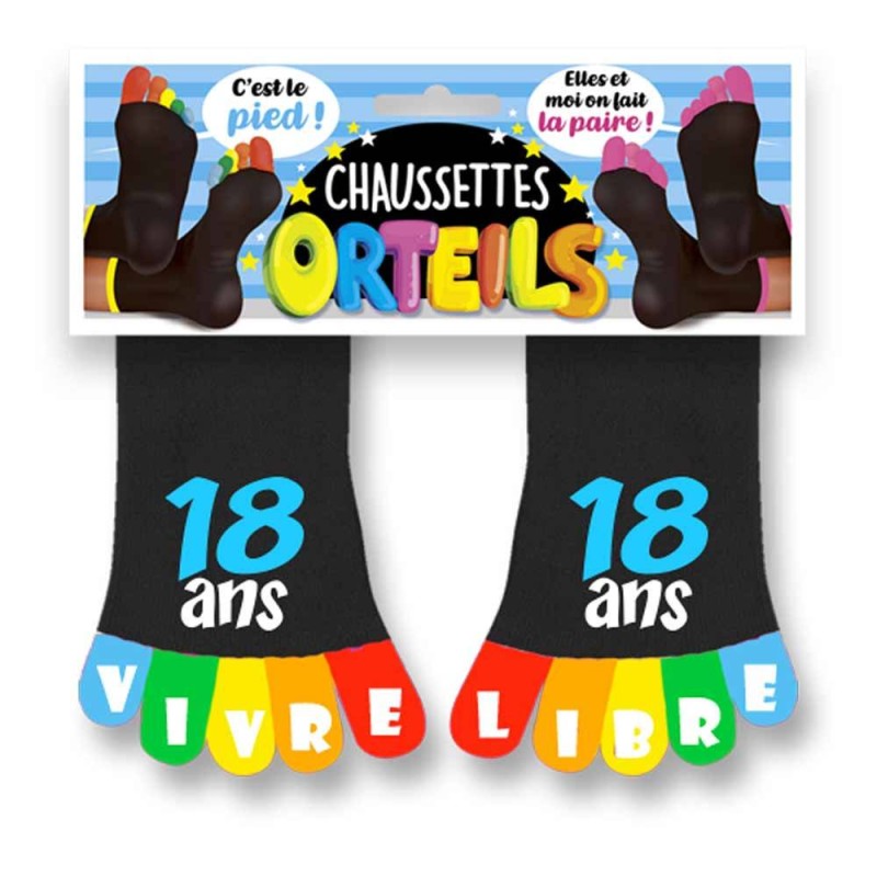 Chaussettes à orteils 18 ans