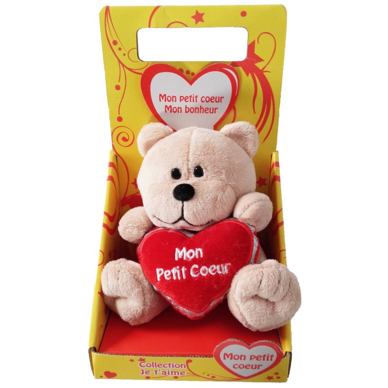 Peluche ourson mon petit coeur