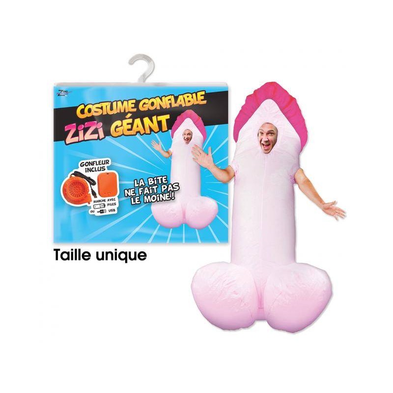 Costume gonflable zizi géant