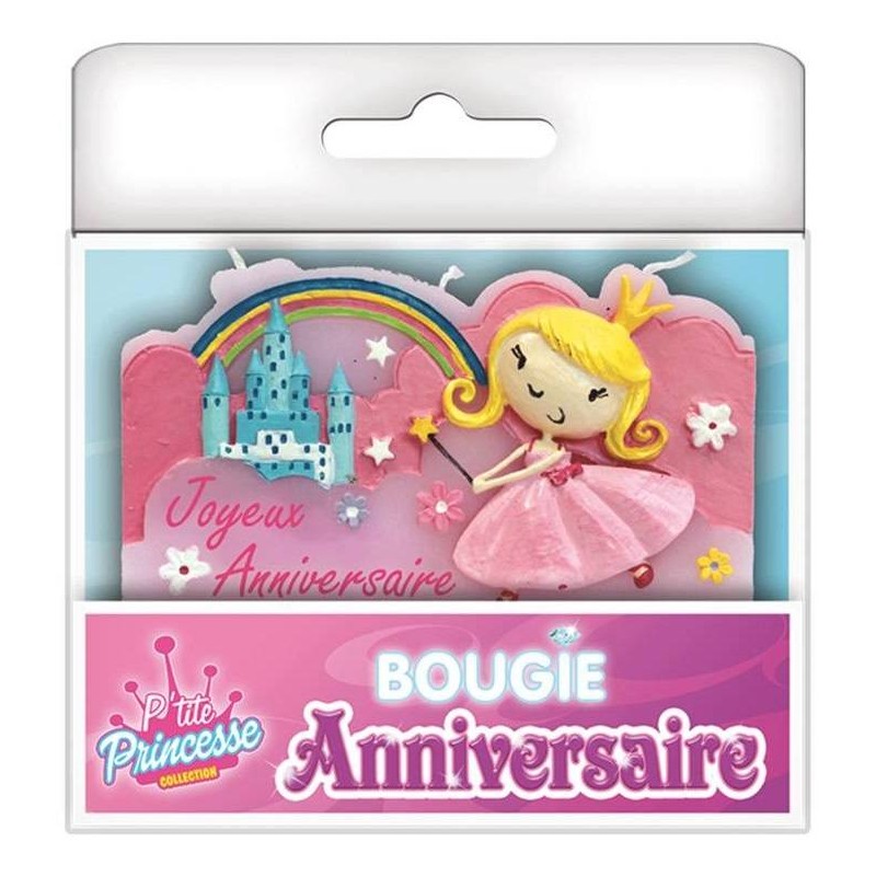 Bougie anniversaire princesse