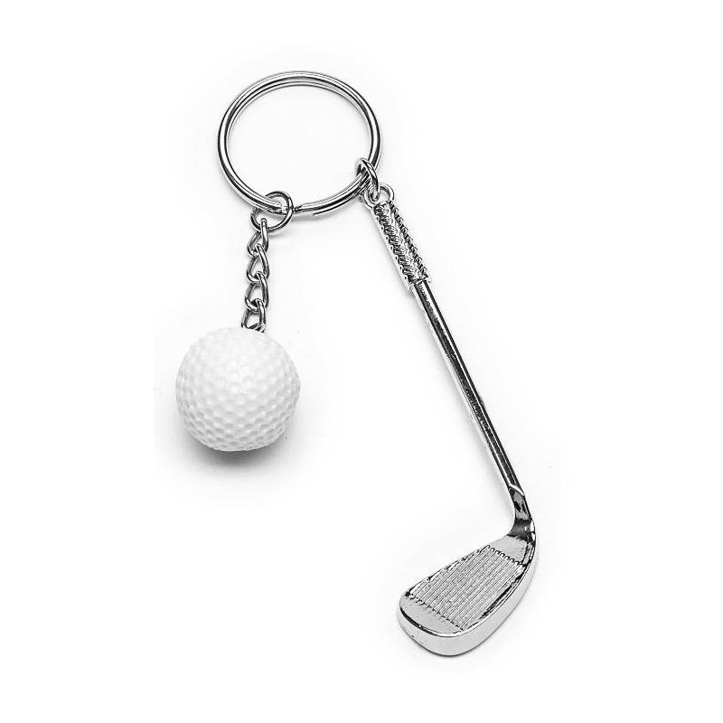 Porte-clés club de golf et balle