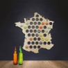 Carte de France pour capsules de bières