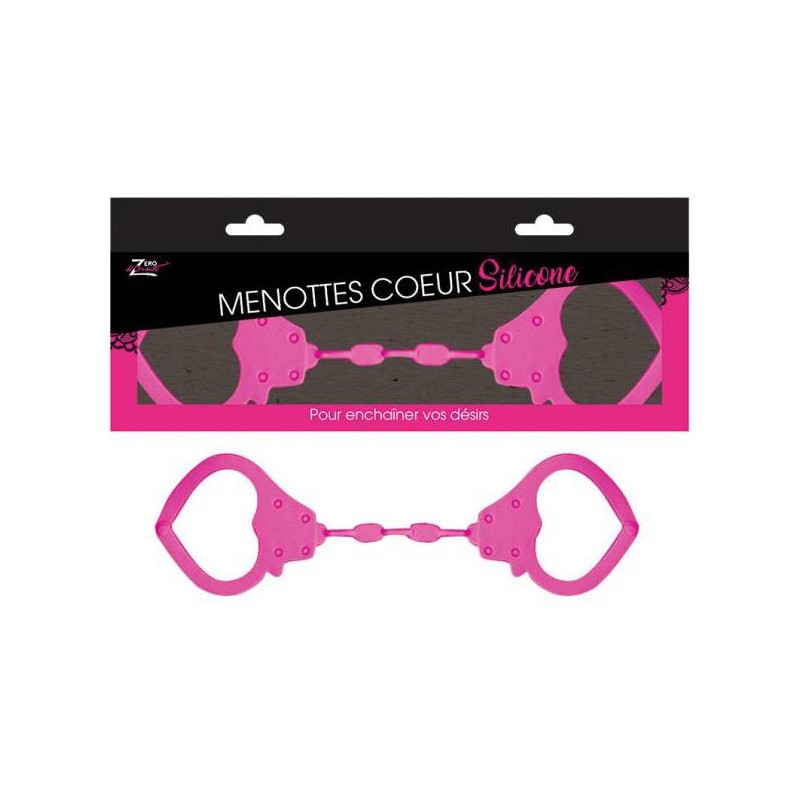 Menottes cœur en silicone