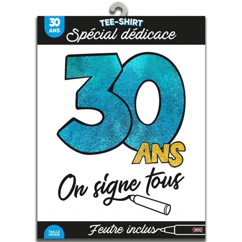 Tee-shirt anniversaire 30 ans