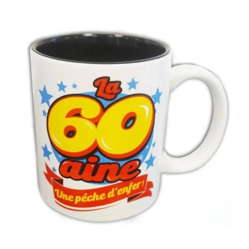 Mug 60 ans une pêche d'enfer