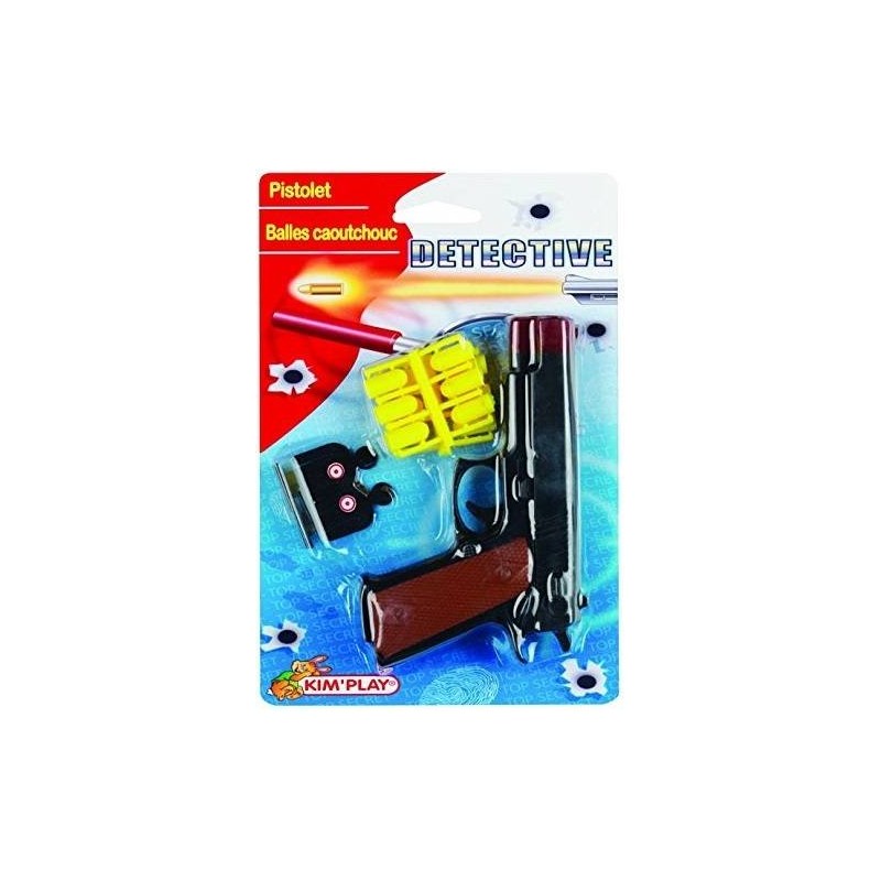 Pistolet de 21,5 cm 3 flèchettes en caoutchou Souples avec une Cible et  Grenade Jeu Enfant jouet B&G - Jouets (10899777)