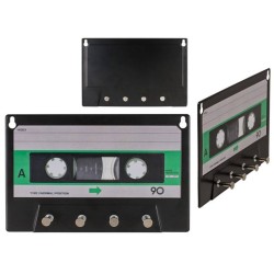 Porte-clés mural cassette de musique