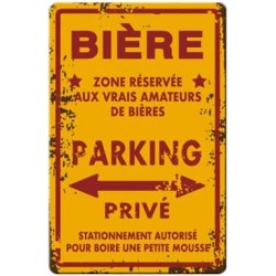 Plaque bière parking privé