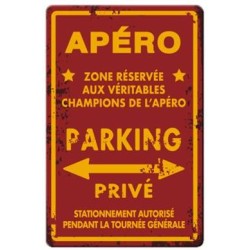 Plaque apéro parking privé