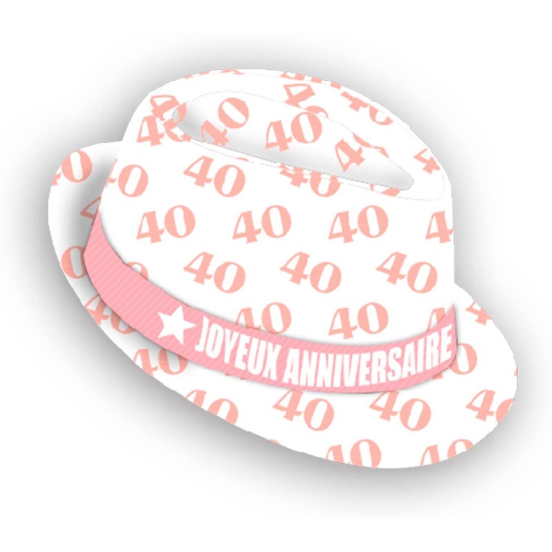 Chapeau anniversaire 40 ans